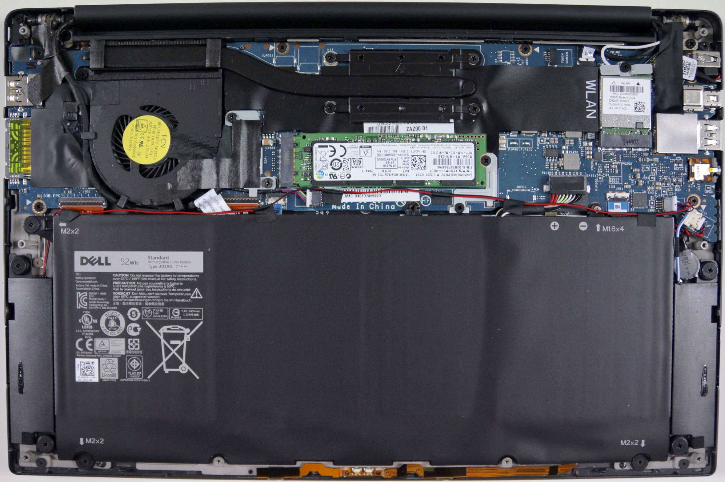 How to replace and fix Dell XPS 13 9343 9350 9360 P54G P41F P57G backlit RU Russian keyboard (Dell XPS 13 (9343, 2015 Broadwell))